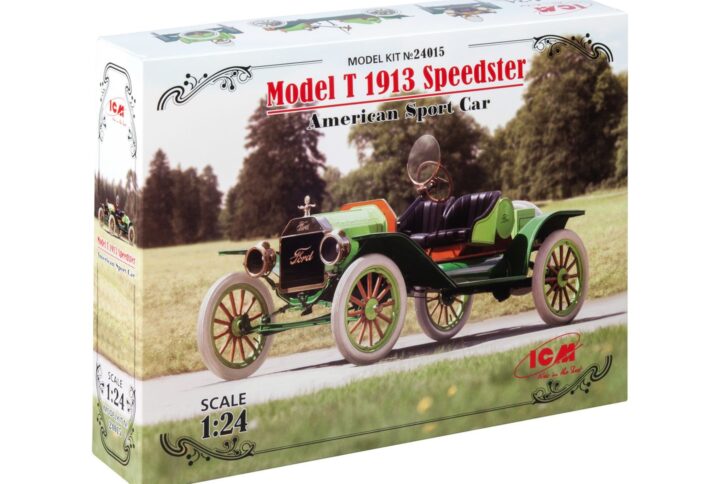 Збірна модель ICM - Модель T 1913 "Спідстер", Американський спортивний автомобіль (24015)