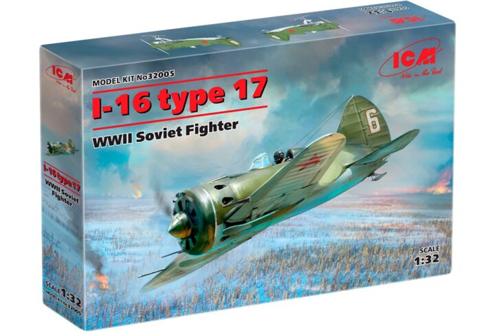 Збірна модель ICM - I-16 type 17, Радянський винищувач 2СВ (32005)