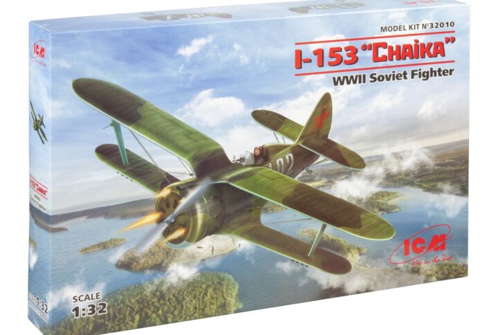 Збірна модель ICM - I-153 "Чайка", Радянський винищувач 2 Світової війни (32010)