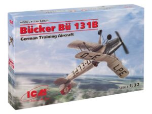 Збірна модель ICM - Bücker Bü 131B, Німецький навчальний літак (32031)