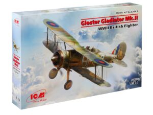 Збірна модель ICM - Gloster Gladiator Mk.II, Британський винищувач II СВ (32041)