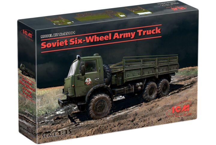 Збірна модель ICM - Радянський 6-колесний військовий вантажний автомобіль (35001)