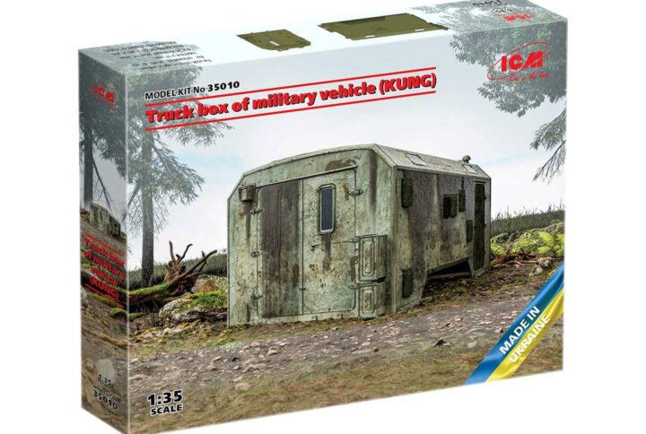 Збірна модель ICM - Кузов-фургон війскового автомобіля (КУНГ) (35010)