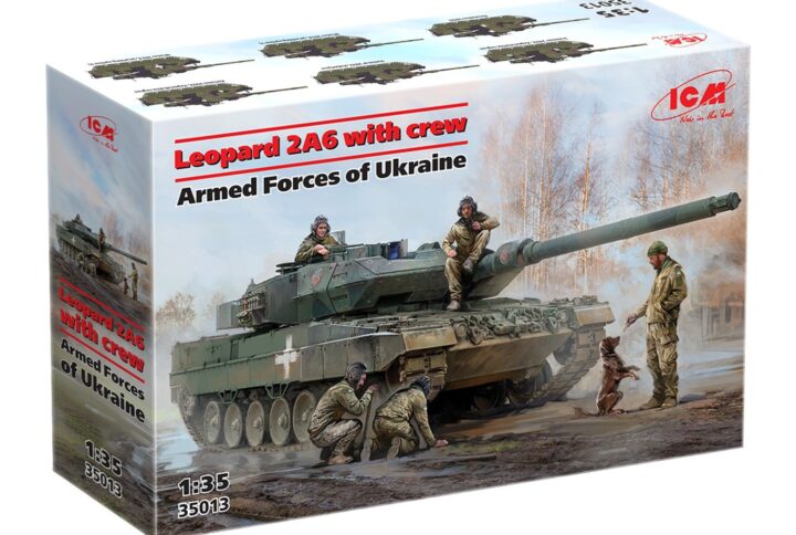 Збірна модель ICM - Леопард 2А6 ЗСУ з екіпажем (35013)