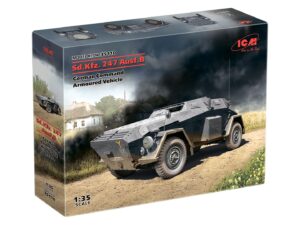 Збірна модель ICM - Sd.Kfz. 247 Ausf.B, Німецький бронеавтомобіль керування (35110)
