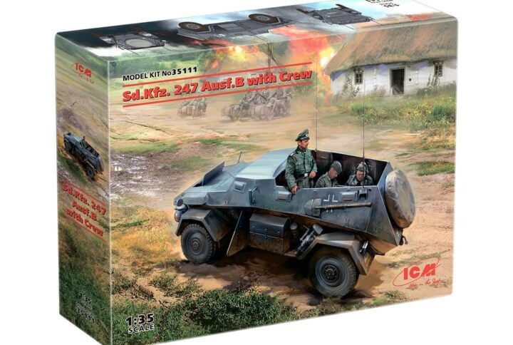Збірна модель ICM - Sd.Kfz. 247 Ausf.B з екіпажем (35111)