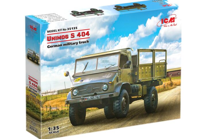 Збірна модель ICM - Unimog S 404, Німецький військовий автомобіль (35135)