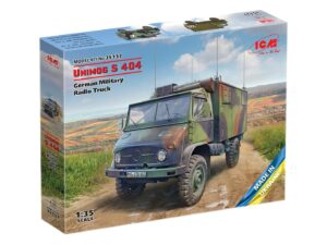 Збірна модель ICM - Unimog S 404, німецький військовий радіоавтомобіль (35137)