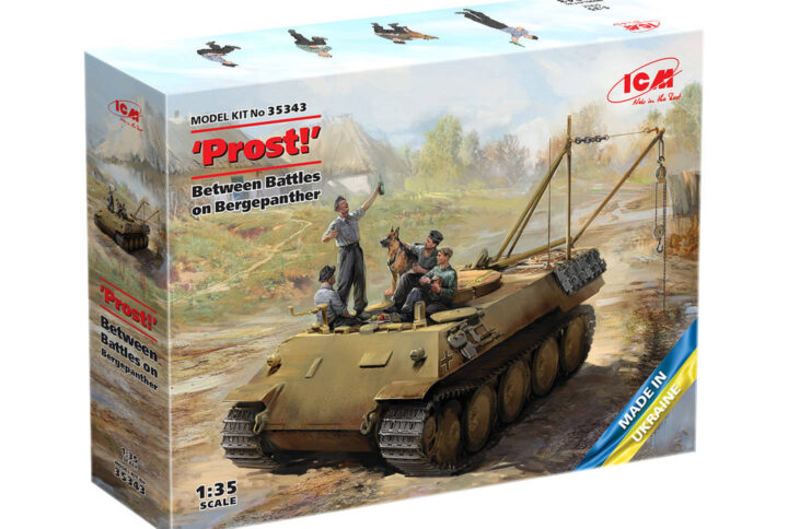 Збірна модель ICM - "Prost!", Між боями на Бергепантері (Танковий екіпаж 2СВ з Bergepanther) (35343)