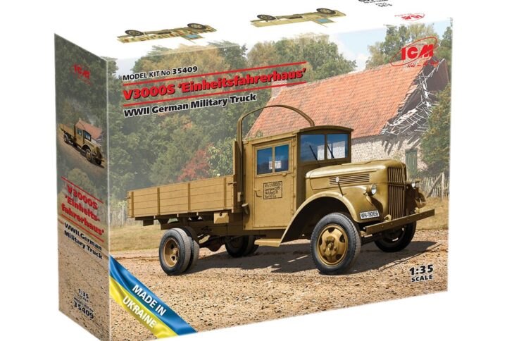 Збірна модель ICM - V3000S "Einheitsfahrerhaus", німецька військова вантажівка 2СВ (35409)