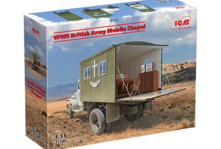 Збірна модель ICM - Мобільна каплиця британської армії 2CВ (35586)
