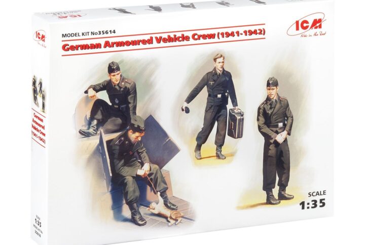 Збірна модель ICM - Німецький екіпаж бронеавтомобіля (1941-1942 р.) (35614)