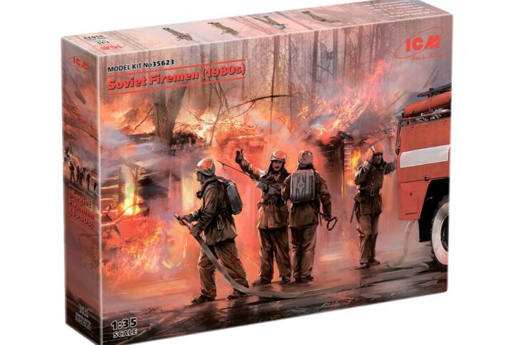 Збірна модель ICM - Радянські пожежники (1980-і р.) (35623)