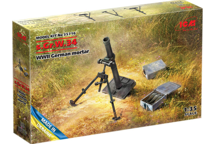 Збірна модель ICM - s.Gr.W.34 Німецький кулемет 2СВ (35716)