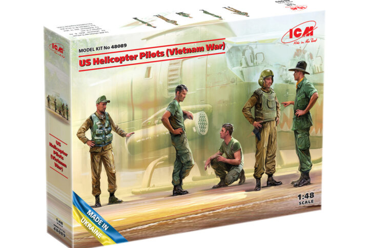 Збірна модель ICM - Американські пілоти гелікоптера (війна у В'єтнамі) (48089)