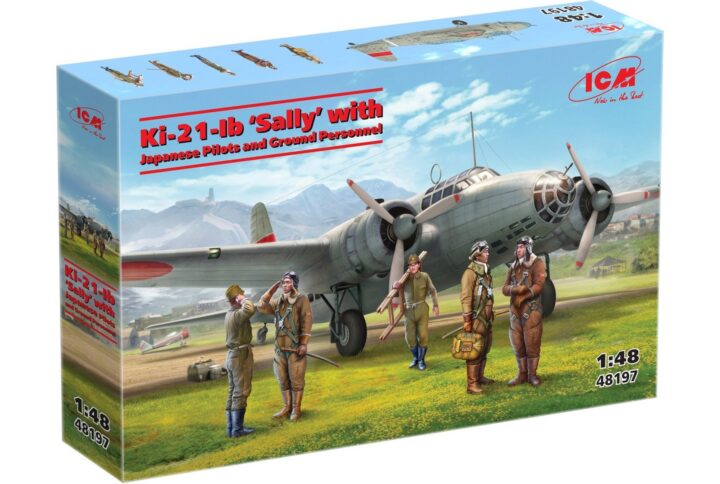 Збірна модель ICM - Ki-21-Ib 'Sally' з японськими пілотами та наземним персоналом (48197)