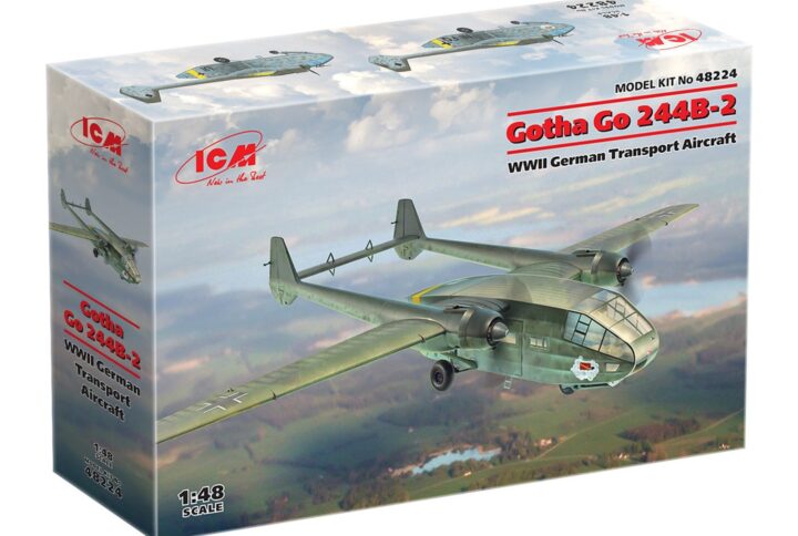 Збірна модель ICM - Gotha Go 244B-2, німецький транспортний літак 2СВ (48224)