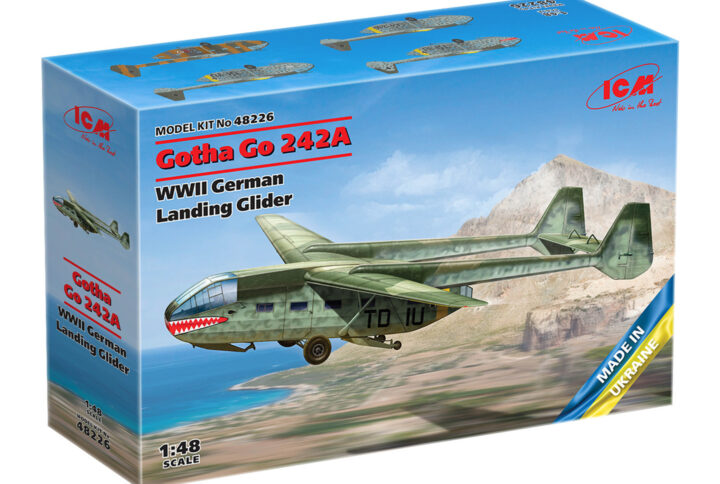 Збірна модель ICM - Gotha Go 242А, Німецький десантний планер 2 Світової Війни (48226)