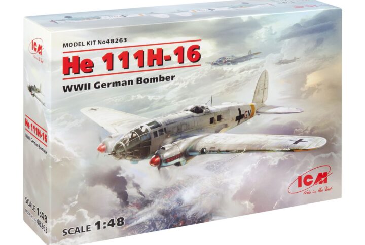 Збірна модель ICM - He 111H-16, Німецький бомбардувальник 2 Світової війни (48263)