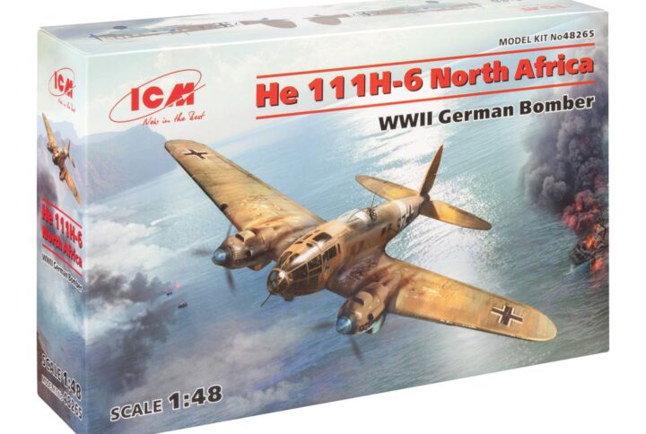 Збірна модель ICM - He 111H-6 Південна Африка, Німецький бомбардувальник 2 Світової війни (48265)