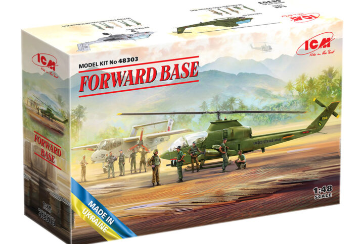 Збірна модель ICM - Cobra AH-1G + Bronco OV-10A з пілотами і технікам США та пілотами гелікоптеру, Передова база (48303)
