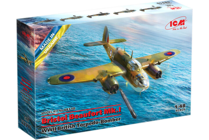 Збірна модель ICM - Bristol Beaufort Mk.I, Британський торпедоносець-бомбардувальник 2 Світової Війни (48310)