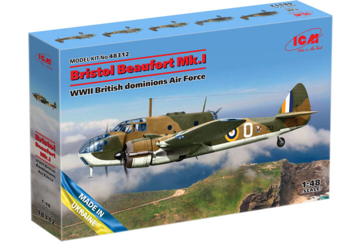 Збірна модель ICM - Bristol Beaufort Mk.I, ВПС Британських домініонів 2СВ (48312)