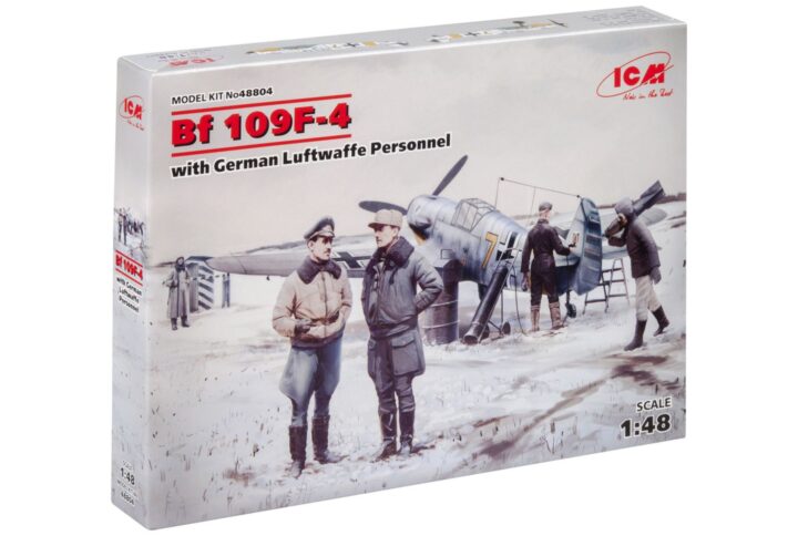 Збірна модель ICM - Bf 109F-4 з персоналом ВПС Німеччини (48804)
