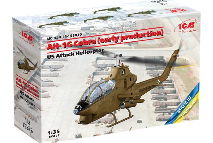 Збірна модель ICM - AH-1G Cobra (раннього виробництва), ударний гелікоптер США (53030)