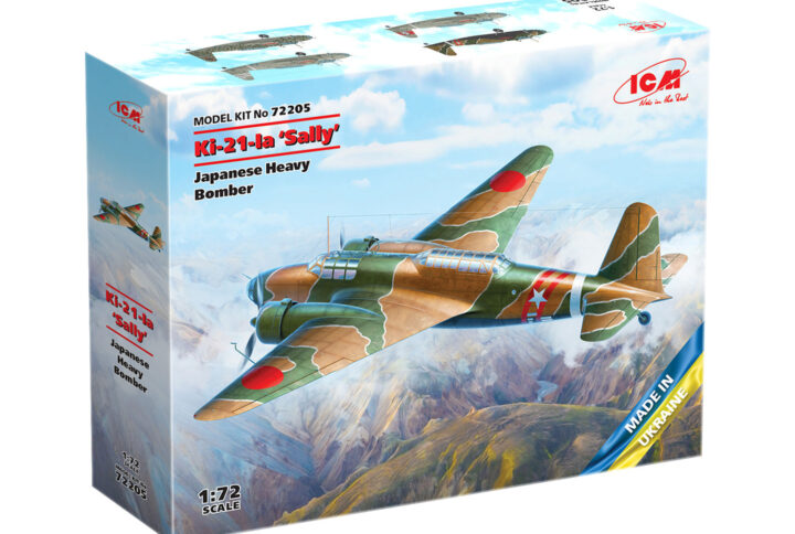 Збірна модель ICM - Ki-21-Ia "Sally", японський важкий бомбардувальник (72205)