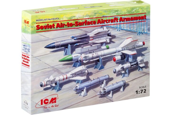 Збірна модель ICM - Авіаозброення "повітря-земля" (ракети Х-29Т, Х-31П, Х-59М, блоки НУР Б-13Л, Б-8М1, бомби КАБ-500Кр) (72213)