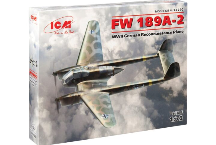 Збірна модель ICM - FW 189A-2, Німецький літак-розвідник 2 Світової війни (72292)