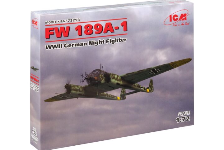 Збірна модель ICM - FW 189A-1, Німецький нічний винищувач 2 Світової Війни (72293)