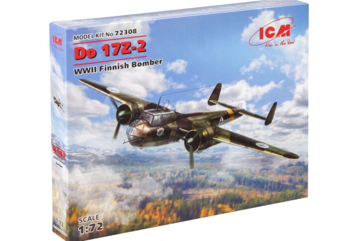 Збірна модель ICM - Do 17Z-2, Бомбардувальник ВПС Фінляндії 2 Світової війни (72308)