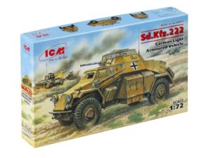 Збірна модель ICM - Sd.Kfz.222, німецький легкий бронеавтомобіль (72411)