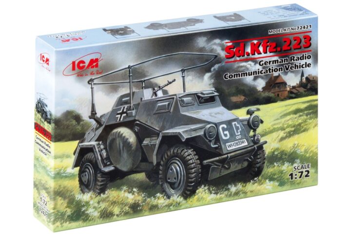 Збірна модель ICM - Sd.Kfz.223, німецький бронеавтомобіль радіозв'язку (72421)