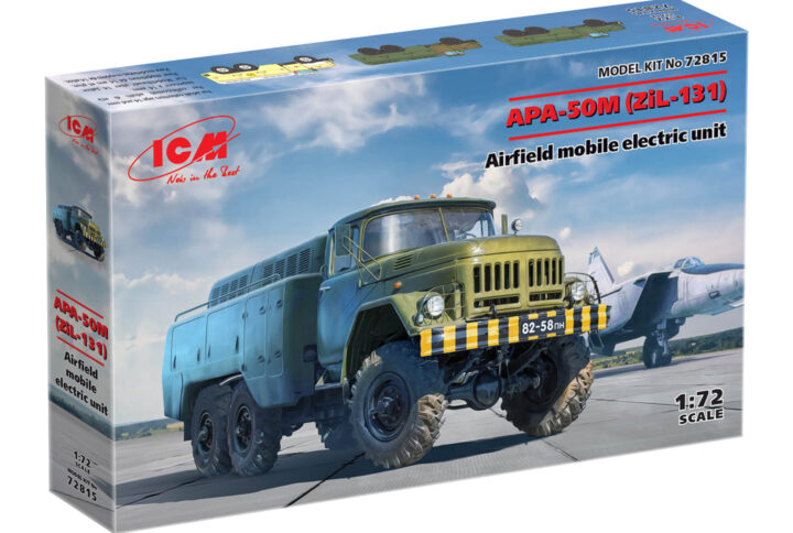 Збірна модель ICM - АПА-50М (ЗіЛ-131) аеродромний пересувний електроагрегат (72815)