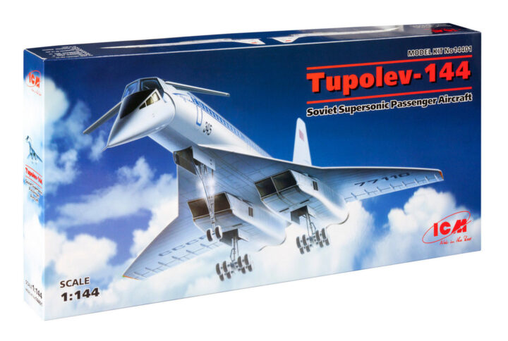 Збірна модель ICM - Tуполєв-144, радянський надзвуковий літак (14401)
