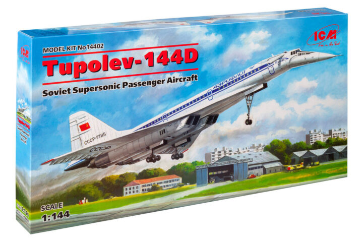 Збірна модель ICM - Туполєв-144Д, Радянський надзвуковий пасажирський літак (14402)