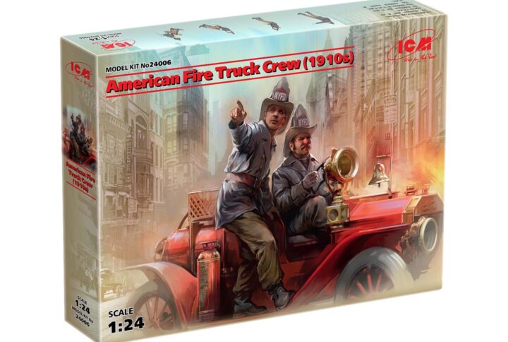 Збірна модель ICM - Екіпаж американської пожежної машини (1910-ті) (2 фігури) (24006)