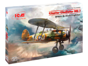 Збірна модель ICM - Gloster Gladiator Mk.I, Британський винищувач 2СВ (32040)