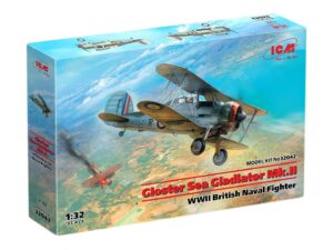 Збірна модель ICM - Gloster Sea Gladiator Mk.II , Британський морський винищувач II СВ (32042)