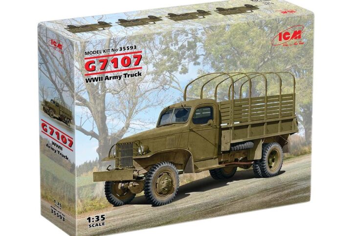 Збірна модель ICM - G7107, Армійський грузовий автомобіль IIСВ (35593)