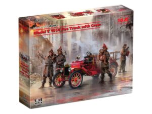 Збірна модель ICM - Model T 1914 Fire Truck з американськими пожежниками (35606)