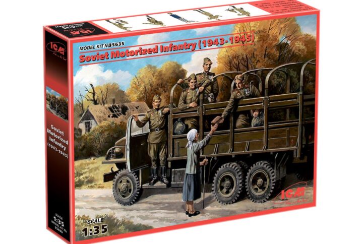 Збірна модель ICM - Радянська мотопіхота (1943-1945 рр), (5 фігур) (35635)