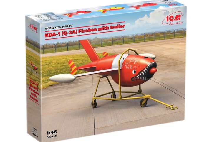 Збірна модель ICM - Q-2A (AQM-34B) Firebee з візком (1 літак та візок) (48400)