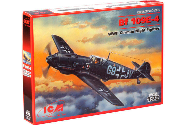 Збірна модель ICM - Месершмит Bf 109E-4, німецький нічний винищувач 2 Світової війни (72134)