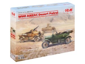 Збірна модель ICM - «Пустельний патруль» ANZAC (Model T LCP, Utility, Touring) (DS3510)