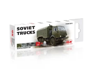 Набір акрилових фарб ICM для радянських вантажівок (3011)