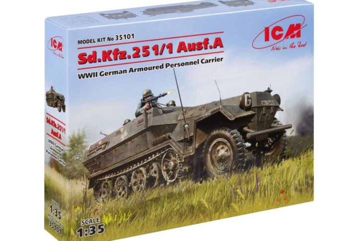 Збірна модель ICM - Sd.Kfz.251/1 Ausf.A, Німецький Військова техніка 2 Світової Війни (35101)